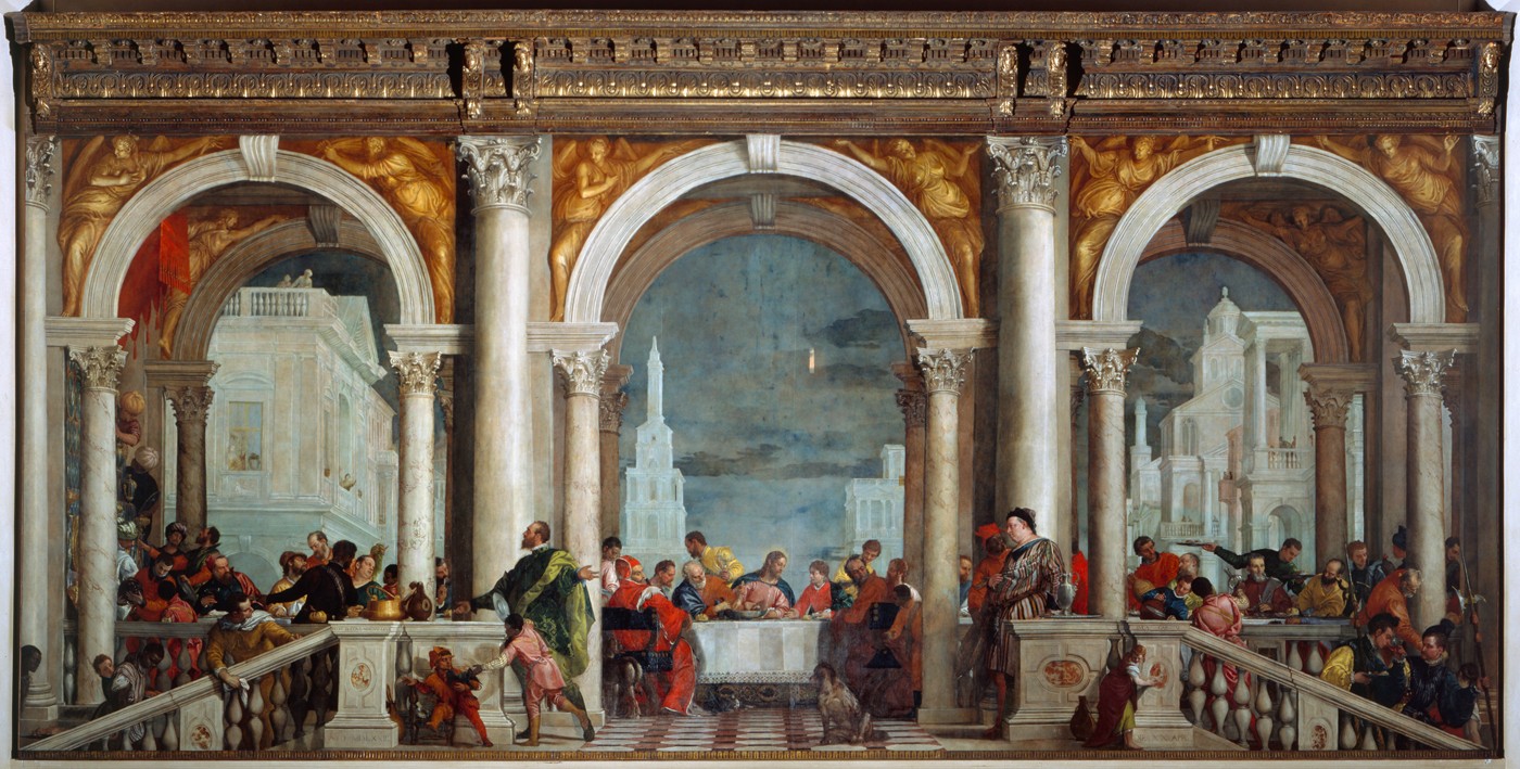 Figure 12-3: In The Feast in the House of Levi, Paolo Veronese turned a Last Supper scene into a party.